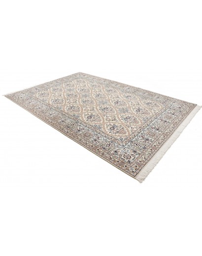 Tappeto Nain 9La Persia bianco grigio 204x302