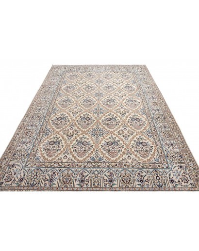 Tappeto Nain 9La Persia bianco grigio 204x302
