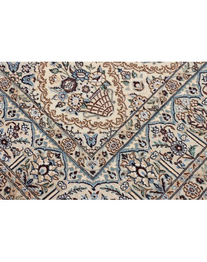 Tappeto Nain 9La Persia bianco grigio 204x302