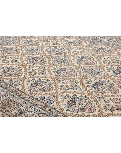 Tappeto Nain 9La Persia bianco grigio 204x302