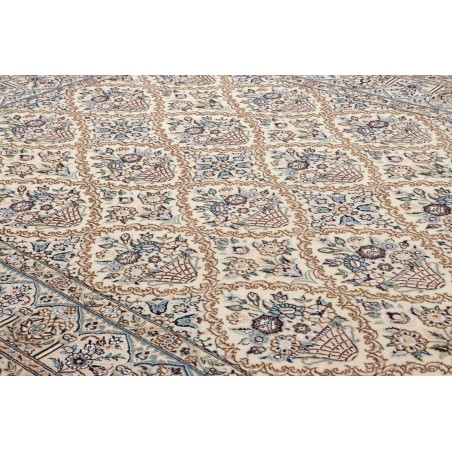 Tappeto Nain 9La Persia bianco grigio 204x302