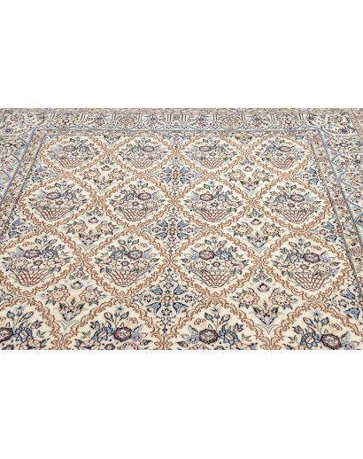 Tappeto Nain 9La Persia bianco grigio 204x302