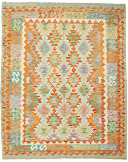 Tappeto Kilim Afghanistan marrone beige 157x196