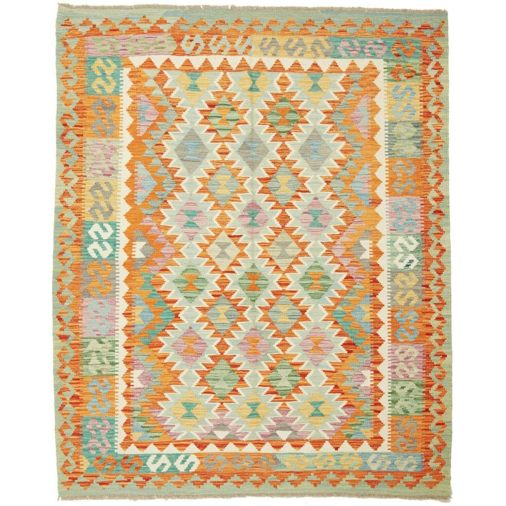 Tappeto Kilim Afghanistan marrone beige 157x196