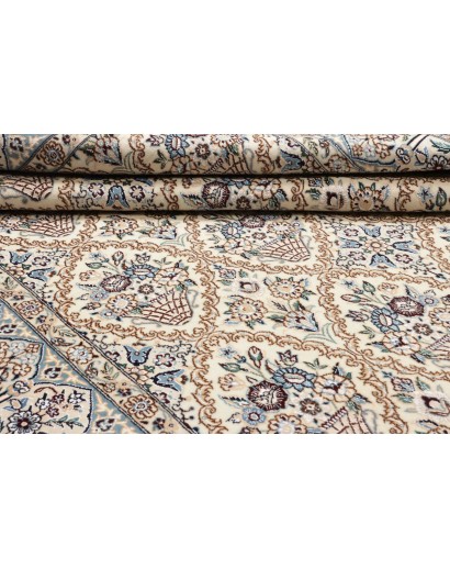 Tappeto Nain 9La Persia bianco grigio 204x302