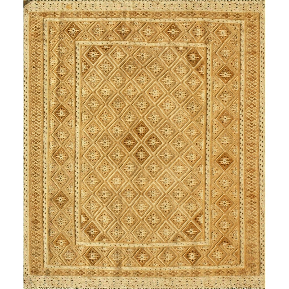 Tappeto Nakhunak Pakistan marrone giallo 145x192 Tappeto Nakhunak Pakistan marrone giallo 145x192