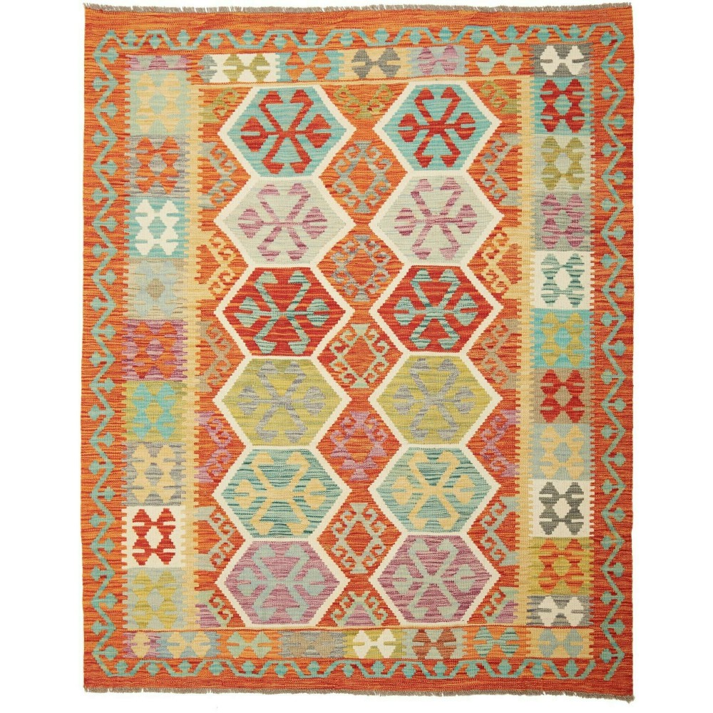 Tappeto Kilim Afghanistan marrone 155x193