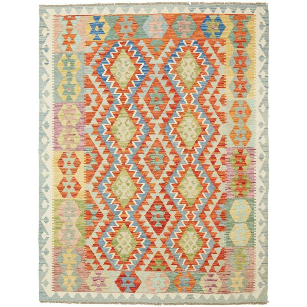 Tappeto Kilim Afghanistan marrone beige 154x197