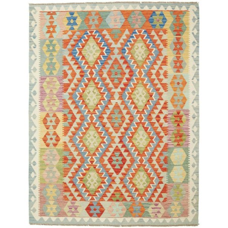 Tappeto Kilim Afghanistan marrone beige 154x197