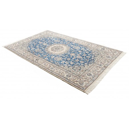 Tappeto Nain 9La Persia bianco blu 152x249