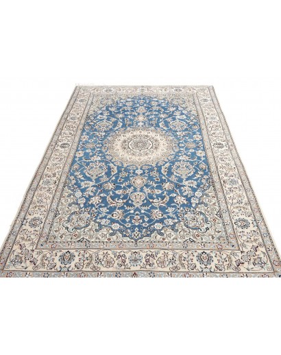 Tappeto Nain 9La Persia bianco blu 152x249