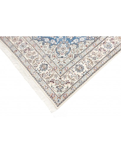 Tappeto Nain 9La Persia bianco blu 152x249