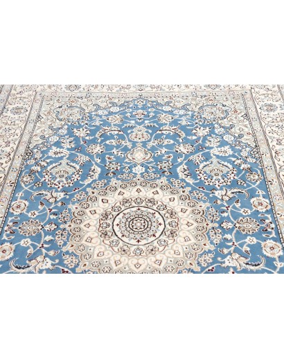 Tappeto Nain 9La Persia bianco blu 152x249