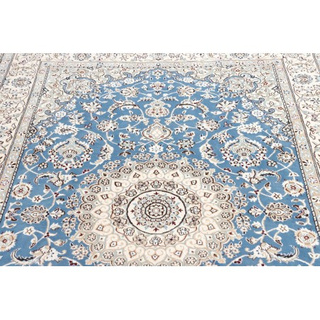 Tappeto Nain 9La Persia bianco blu 152x249