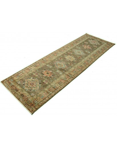 Tappeto Kazak Fine Pakistan azzurro bianco 85x257