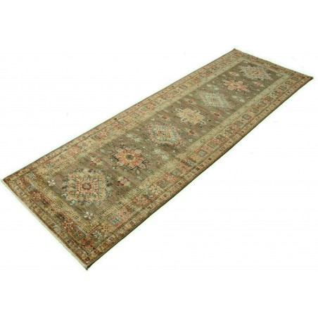 Tappeto Kazak Fine Pakistan azzurro bianco 85x257