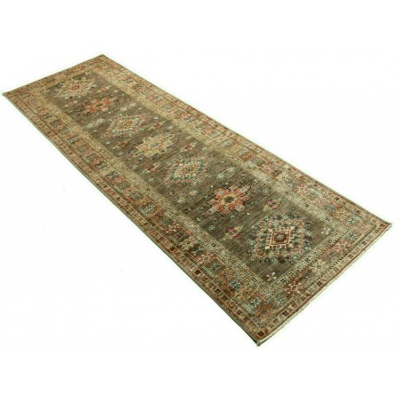 Tappeto Kazak Fine Pakistan azzurro bianco 85x257