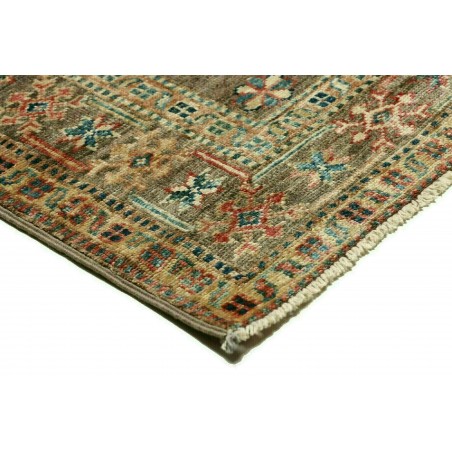 Tappeto Kazak Fine Pakistan azzurro bianco 85x257