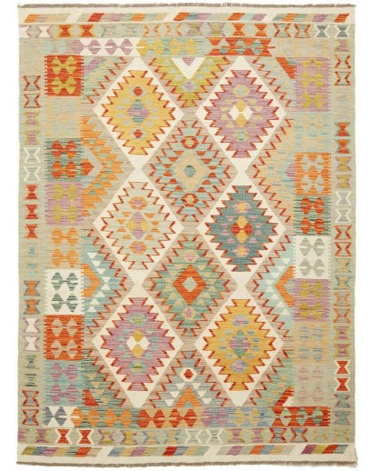 Tappeto Kilim Afghanistan marrone 152x207