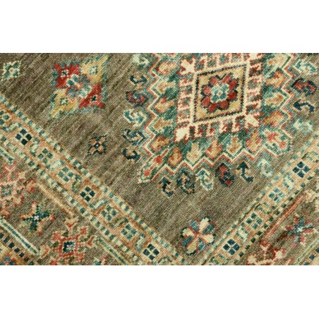 Tappeto Kazak Fine Pakistan azzurro bianco 85x257