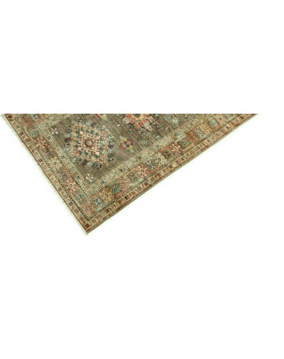 Tappeto Kazak Fine Pakistan azzurro bianco 85x257