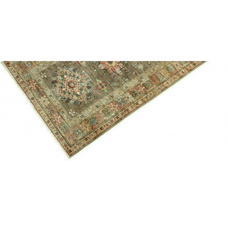Tappeto Kazak Fine Pakistan azzurro bianco 85x257