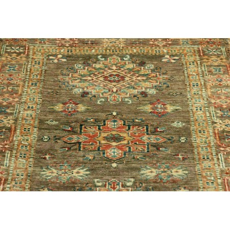 Tappeto Kazak Fine Pakistan azzurro bianco 85x257