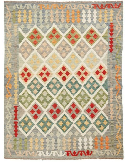 Tappeto Kilim Afghanistan marrone beige 150x200
