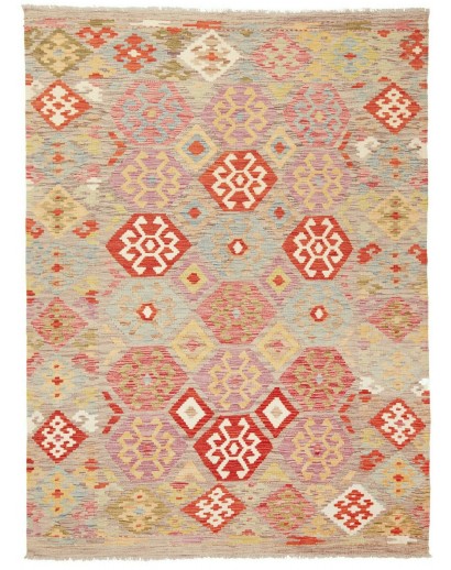 Tappeto Kilim Afghanistan marrone 147x200