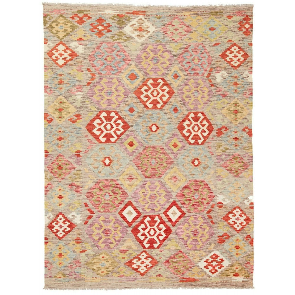 Tappeto Kilim Afghanistan marrone 147x200