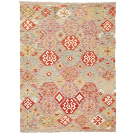 Tappeto Kilim Afghanistan marrone 147x200