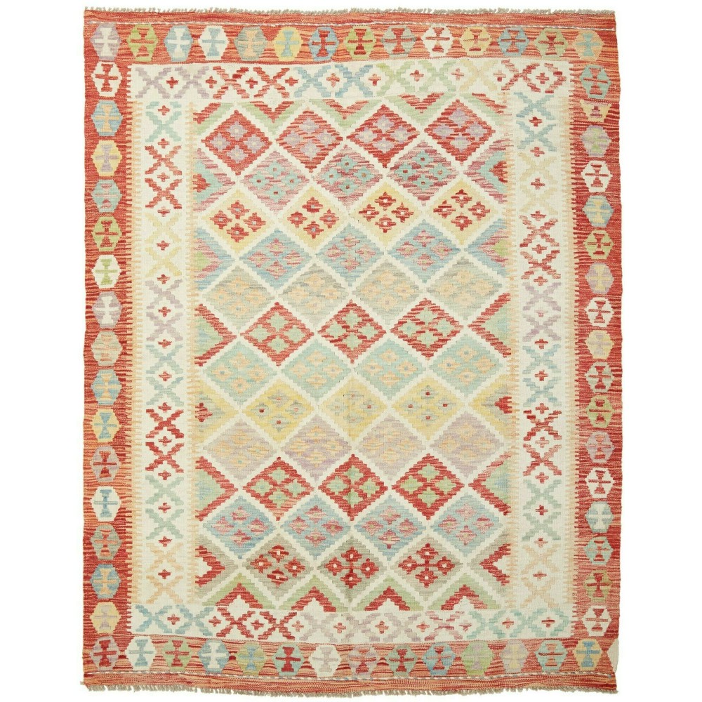 Tappeto Kilim Afghanistan beige marrone 157x195