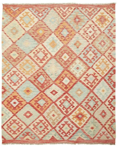 Tappeto Kilim Afghanistan marrone rosso 160x194