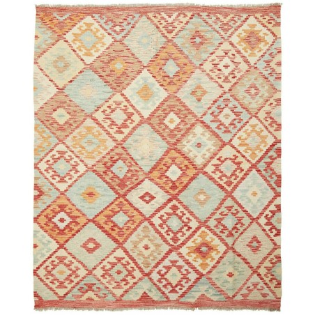 Tappeto Kilim Afghanistan marrone rosso 160x194