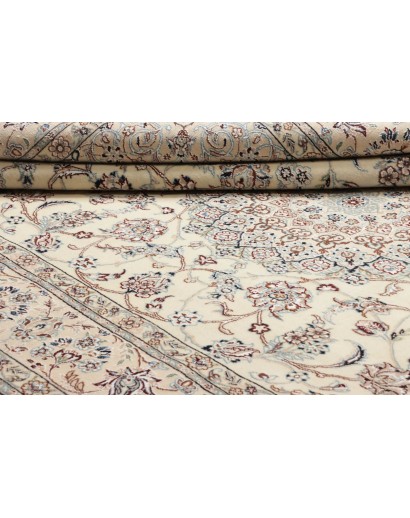 Tappeto Nain 9La Persia bianco grigio 210x332