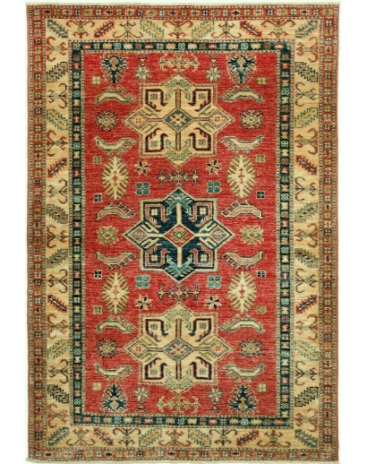 Tappeto Kazak Fine Pakistan arancione marrone 105x155