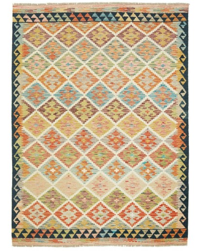 Tappeto Kilim Afghanistan marrone 146x202