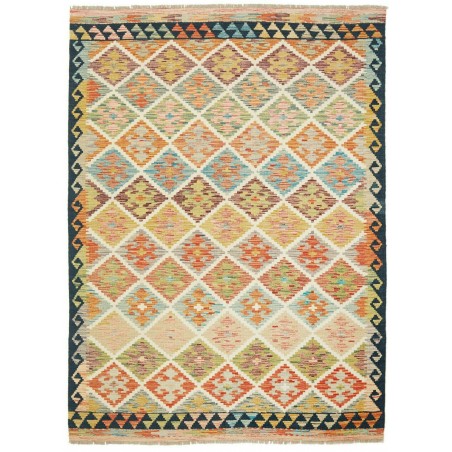 Tappeto Kilim Afghanistan marrone 146x202