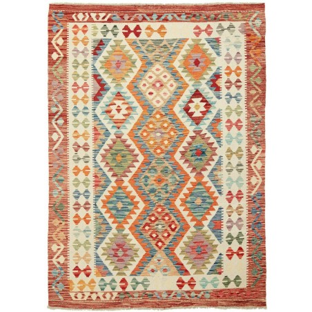 Tappeto Kilim Afghanistan marrone 148x201