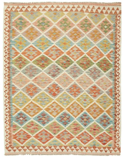 Tappeto Kilim Afghanistan marrone beige 153x199