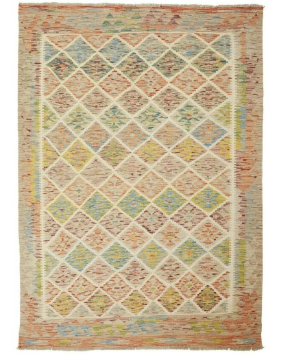 Tappeto Kilim Afghanistan marrone 150x207