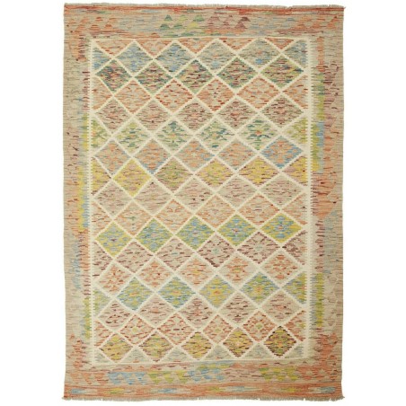 Tappeto Kilim Afghanistan marrone 150x207