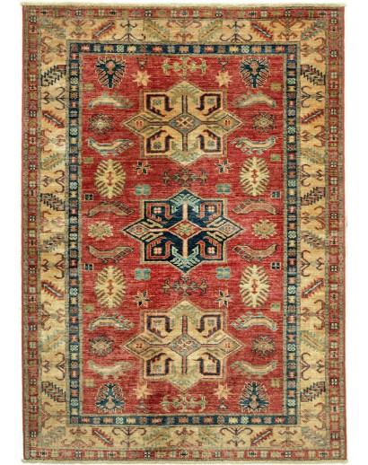 Tappeto Kazak Fine Pakistan arancione marrone 102x148