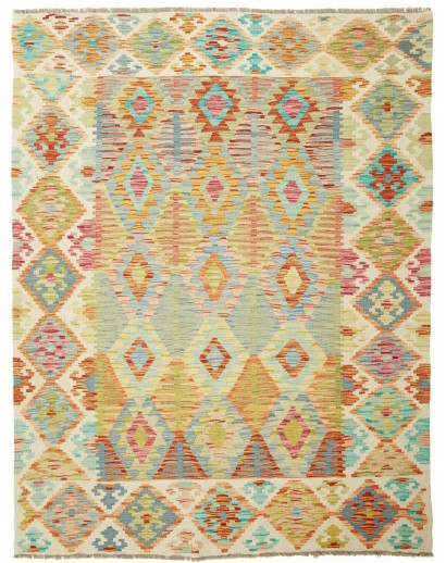 Tappeto Kilim Afghanistan marrone beige 160x207