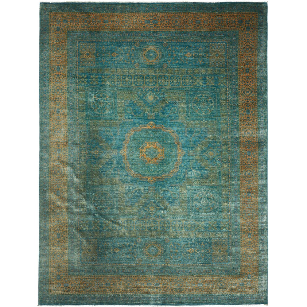 Tappeto Mamlouk Pakistan azzurro beige 267x358 Tappeto Mamlouk Pakistan azzurro beige 267x358