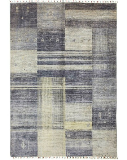 Tappeto Siva Pakistan azzurro grigio 168x242