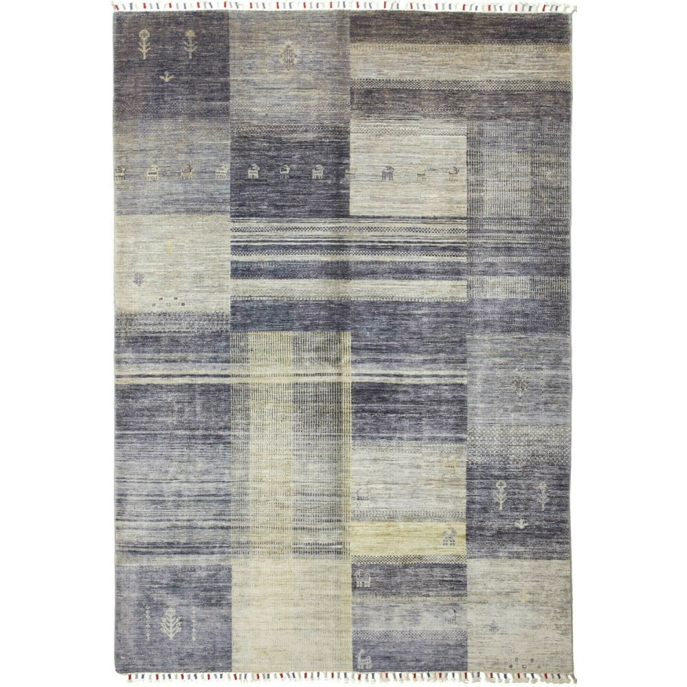Tappeto Siva Pakistan azzurro grigio 168x242 Tappeto Siva Pakistan azzurro grigio 168x242