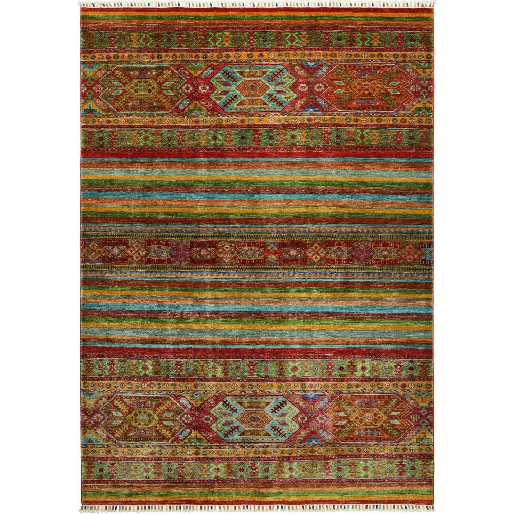 Tappeto Rubin Pakistan marrone bianco 170x237 Tappeto Rubin Pakistan marrone bianco 170x237