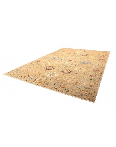 Tappeto Kazak Fine Pakistan marrone bianco 279x374