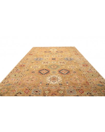 Tappeto Kazak Fine Pakistan marrone bianco 279x374